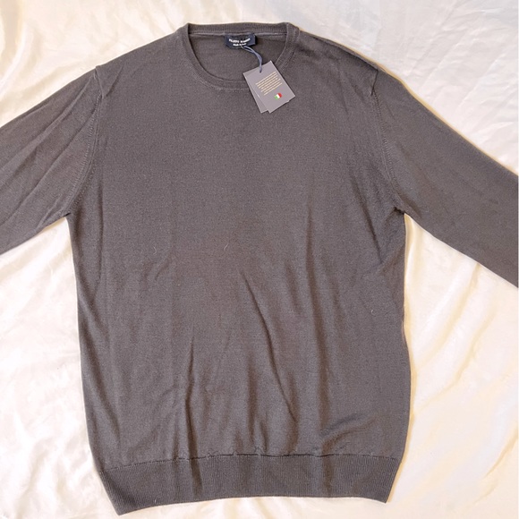 Filippo Riberti Navy Sweater - Men’s Italian Wool Sweater - Picture 12 of 12